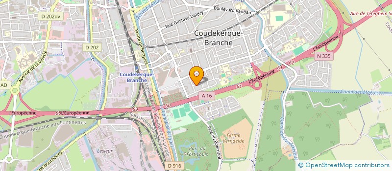 localisation de l'entreprise SCI MALO GAMBETTA  COUDEKERQUE-BRANCHE