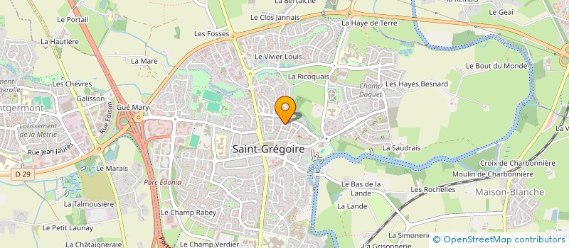 localisation de l'entreprise SCI MALOERCHRI  SAINT-GREGOIRE
