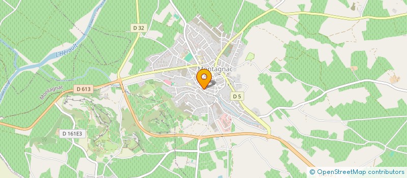 localisation de l'entreprise SCI MALOGA  MONTAGNAC