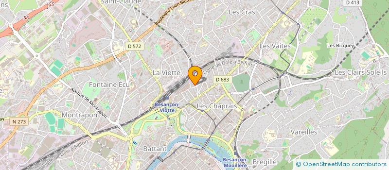 localisation de l'entreprise SCI MALOGO  BESANCON