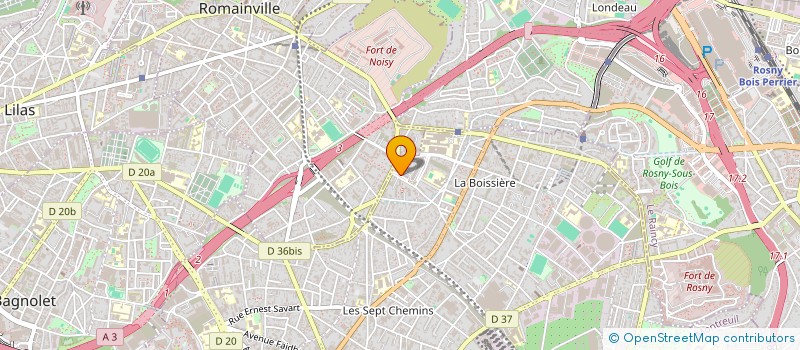 localisation de l'entreprise SCI MALOJO à MONTREUIL