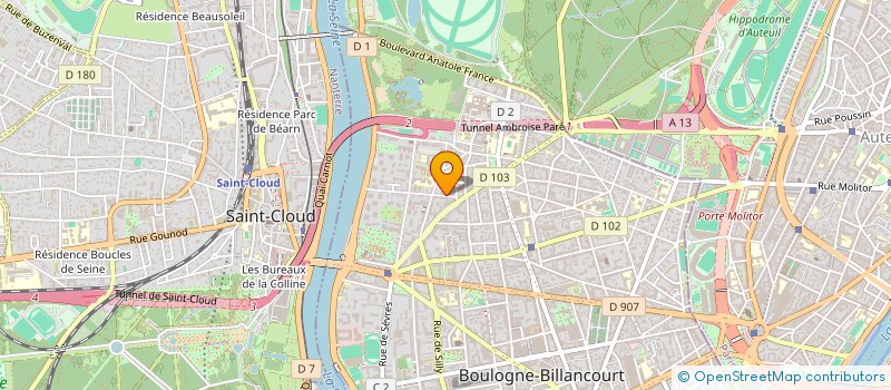 localisation de l'entreprise SCI MALOMOR à BOULOGNE-BILLANCOURT