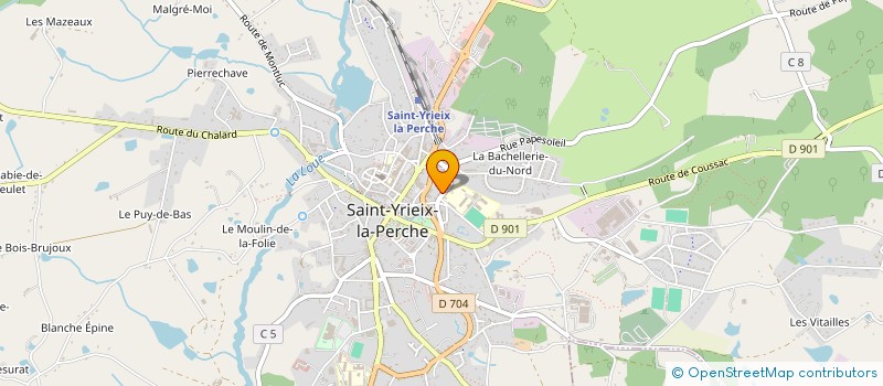 localisation de l'entreprise SCI MALONNE à SAINT-YRIEIX-LA-PERCHE