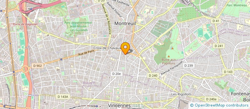 localisation de l'entreprise SCI MALONRUE à MONTREUIL