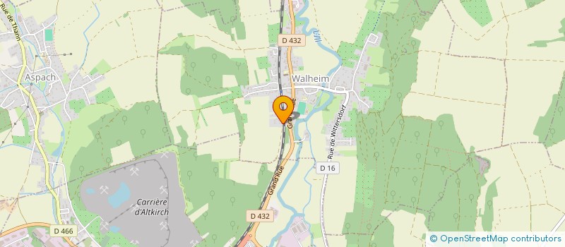 localisation de l'entreprise SCI MALOT  WALHEIM