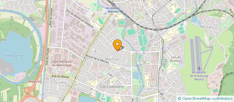 localisation de l'entreprise SCI MALOU  STRASBOURG