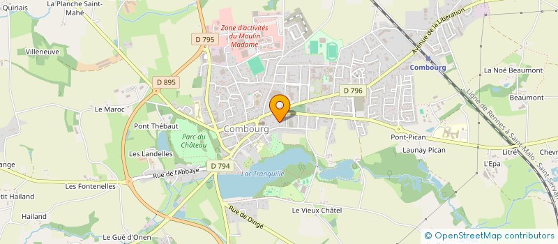 localisation de l'entreprise SCI MALOUAS  COMBOURG