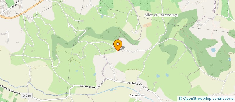 localisation de l'entreprise SCI MALOUDEN  ALLEZ-ET-CAZENEUVE