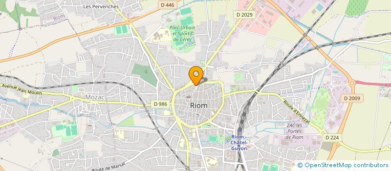 localisation de l'entreprise SCI MALOUET  RIOM