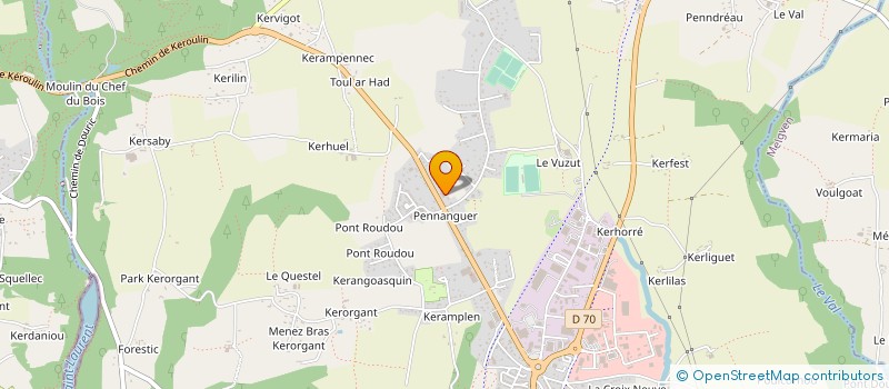 localisation de l'entreprise SCI MALOUINE  CONCARNEAU