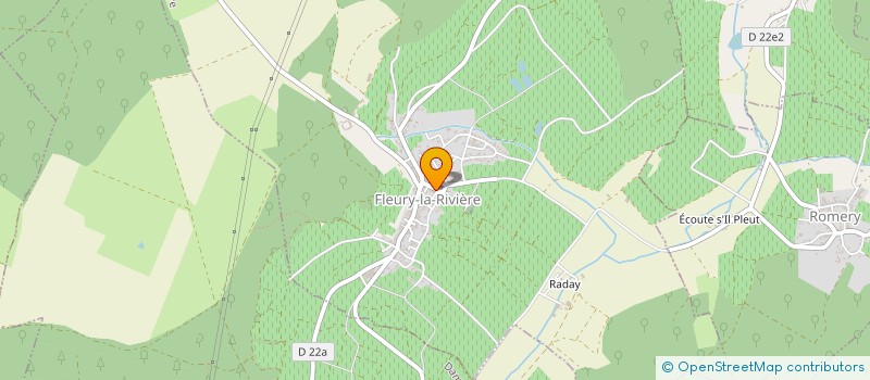 localisation de l'entreprise SCI MALPEINE  FLEURY-LA-RIVIERE