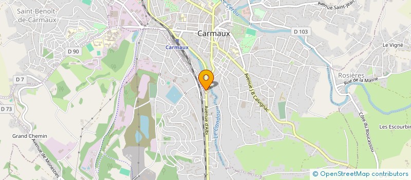 localisation de l'entreprise SCI MALROUX à CARMAUX
