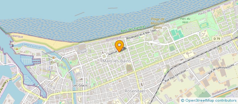 localisation de l'entreprise SCI MALT à DUNKERQUE