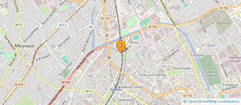 localisation de l'entreprise SCI MALT'IMMO VERNIER LEMAIRE IMMOBILIER  ROUBAIX