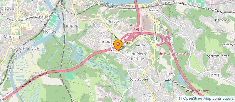 localisation de l'entreprise SCI MALTE  SAINT PIERRE D'IRUBE