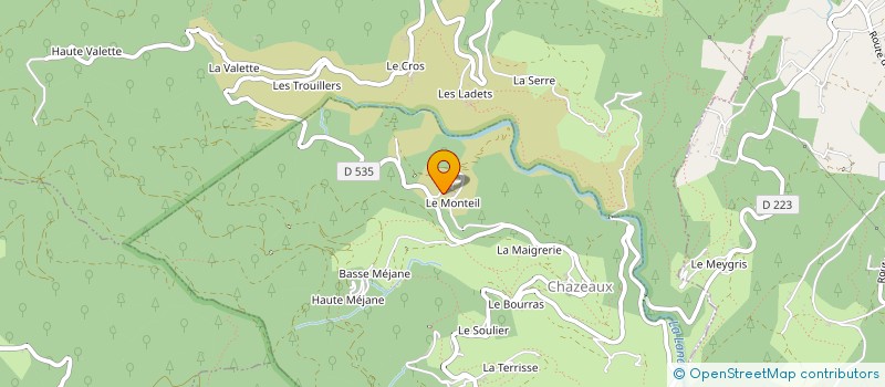 localisation de l'entreprise SCI MALU  CHAZEAUX