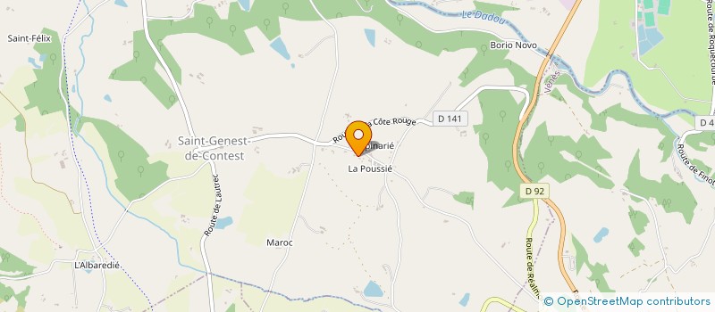 localisation de l'entreprise SCI MALUGA  SAINT-GENEST-DE-CONTEST