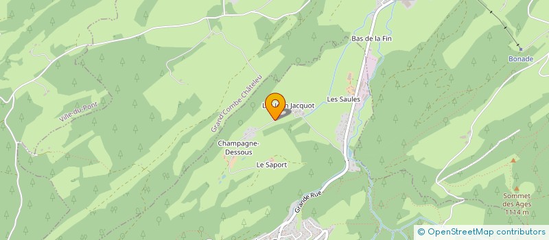 localisation de l'entreprise SCI MALUGAIS  MORTEAU