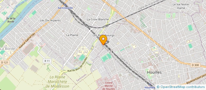 localisation de l'entreprise SCI MALUPAGI  SARTROUVILLE