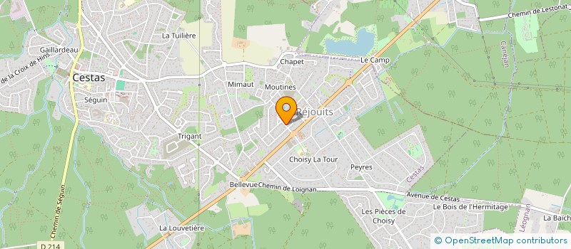 localisation de l'entreprise SCI MALUTTI33  CESTAS