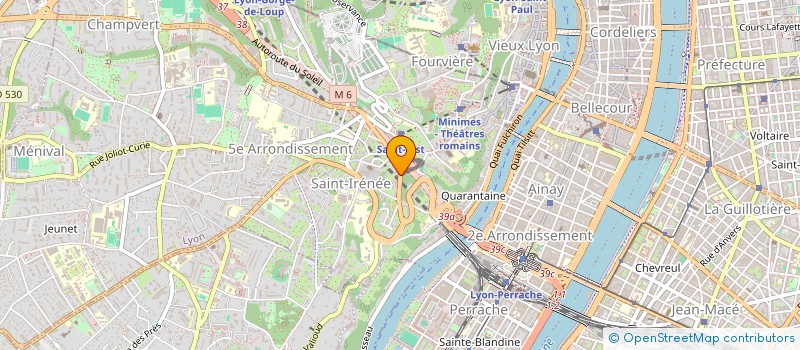 localisation de l'entreprise SCI MALVA LE LAC  LYON 5EME