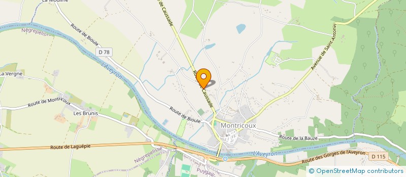 localisation de l'entreprise SCI MALY  MONTRICOUX