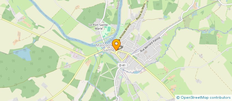 localisation de l'entreprise SCI MALY  MALICORNE-SUR-SARTHE