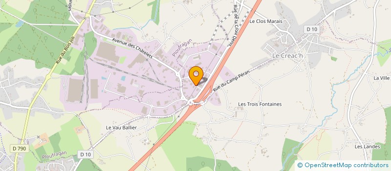 localisation de l'entreprise SCI MALYG INVEST  TREGUEUX