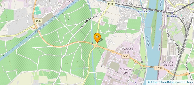 localisation de l'entreprise SCI MALYRIEL  BEAUCAIRE