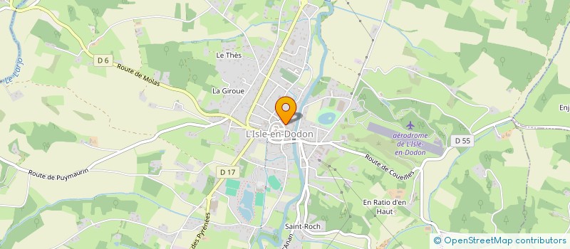 localisation de l'entreprise SCI MALYSOL  L'ISLE-EN-DODON