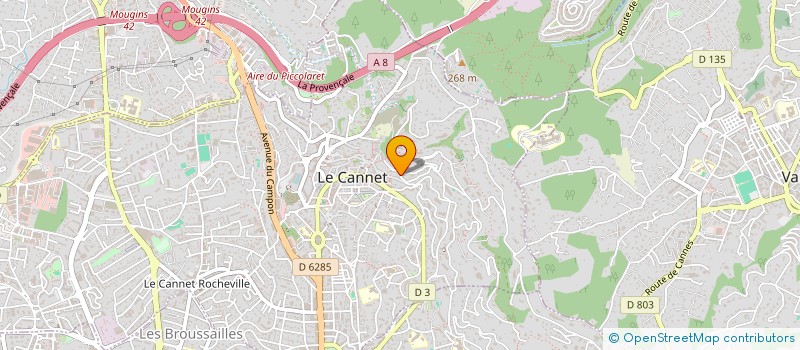 localisation de l'entreprise SCI MAM à LE CANNET