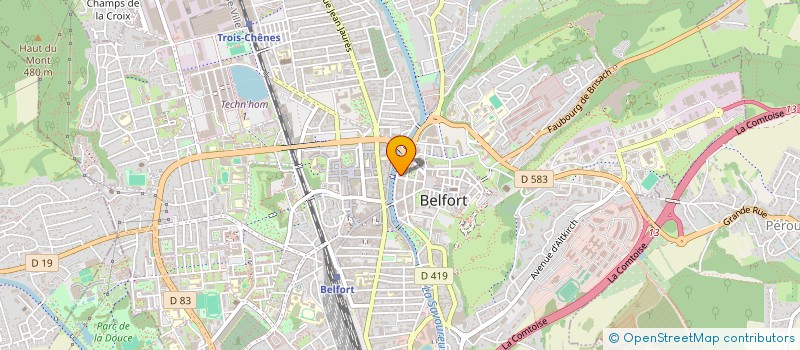 localisation de l'entreprise SCI MAM à BELFORT