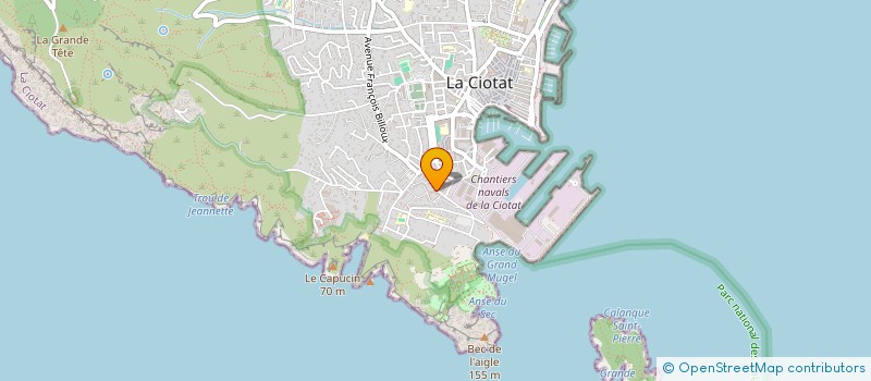 localisation de l'entreprise SCI MAM  LA CIOTAT