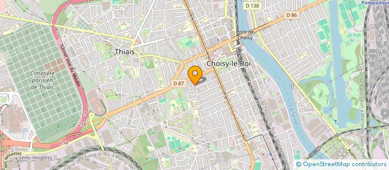 localisation de l'entreprise SCI MAM  THIAIS