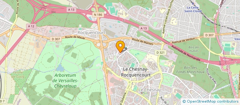 localisation de l'entreprise SCI MAM  LE CHESNAY-ROCQUENCOURT