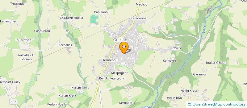 localisation de l'entreprise SCI MAM A BULLES  GUICLAN