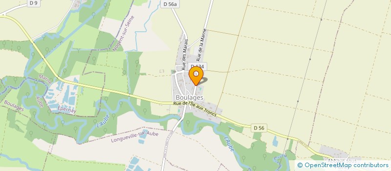 localisation de l'entreprise SCI MAM ET FILS  BOULAGES