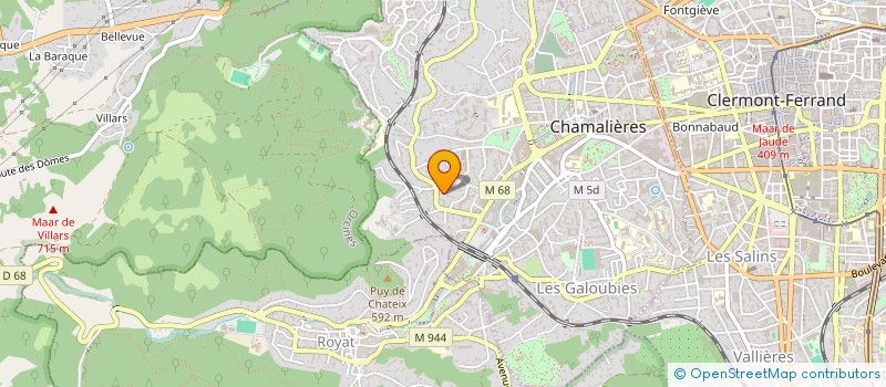 localisation de l'entreprise SCI MAMA  CHAMALIERES