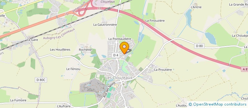 localisation de l'entreprise SCI MAMACHAT  AUBIGNY-LES CLOUZEAUX