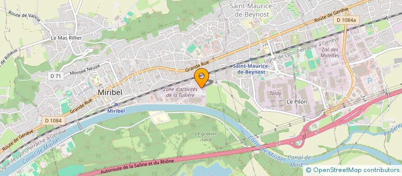 localisation de l'entreprise SCI MAMAGALEX à MIRIBEL