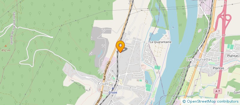 localisation de l'entreprise SCI MAMALOU  CRUAS