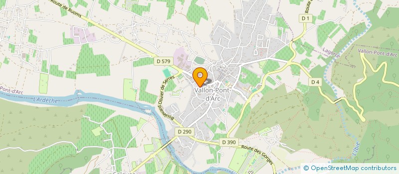 localisation de l'entreprise SCI MAMANOLI à VALLON-PONT-D'ARC