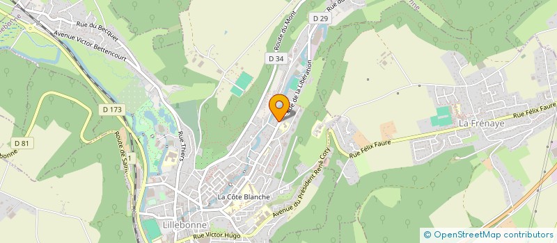 localisation de l'entreprise SCI MAMARO  LILLEBONNE