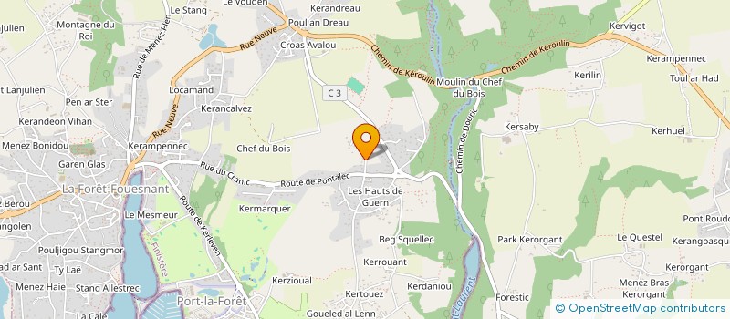 localisation de l'entreprise SCI MAMB  LA FORET-FOUESNANT