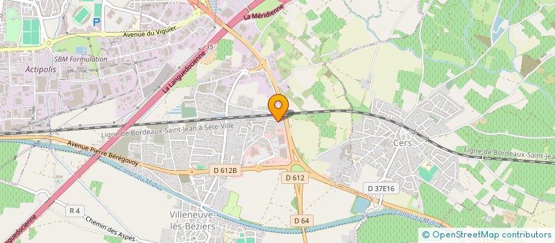 localisation de l'entreprise SCI MAME  VILLENEUVE-LES-BEZIERS