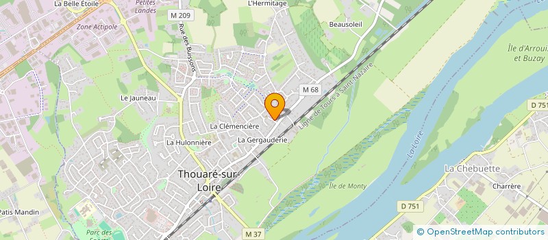 localisation de l'entreprise SCI MAME  THOUARE-SUR-LOIRE