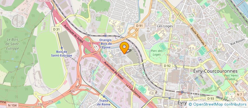 localisation de l'entreprise SCI MAMI  EVRY-COURCOURONNES
