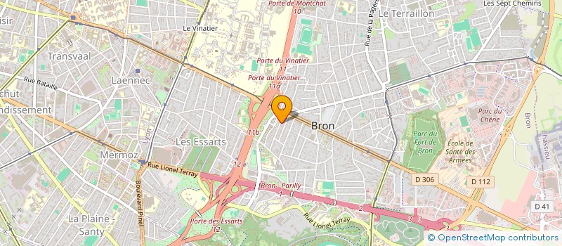 localisation de l'entreprise SCI MAMI  BRON