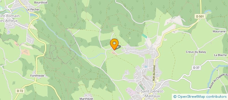 localisation de l'entreprise SCI MAMILOU  SAINT-GENEST-MALIFAUX