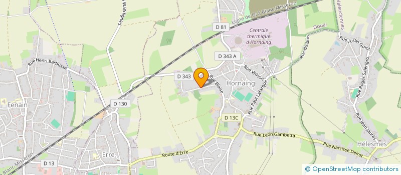 localisation de l'entreprise SCI MAMIRE  HORNAING